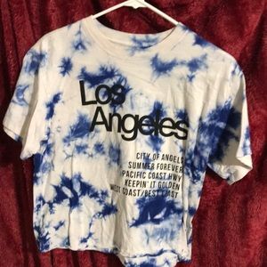 Tie dyed graphic shirt
